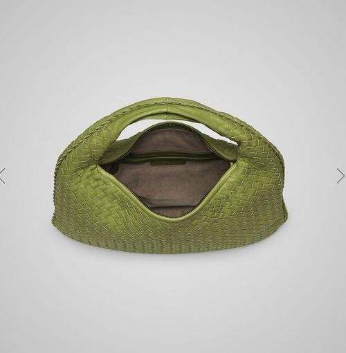 Bottega Veneta Nappa Hobo Lambskin Bag 5091 green